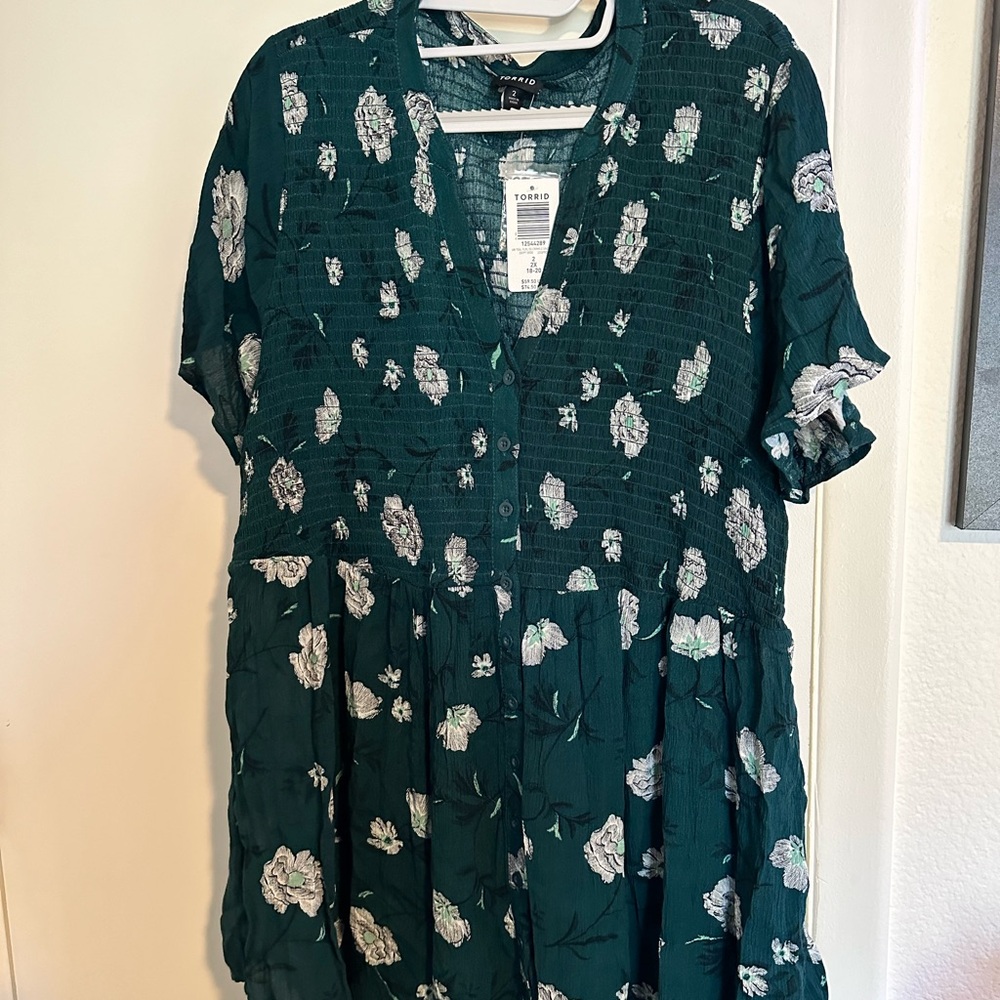NEW TORRID FLORAL BLOUSE